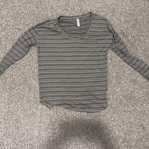 Athleta Striped Long Sleeve Tee
